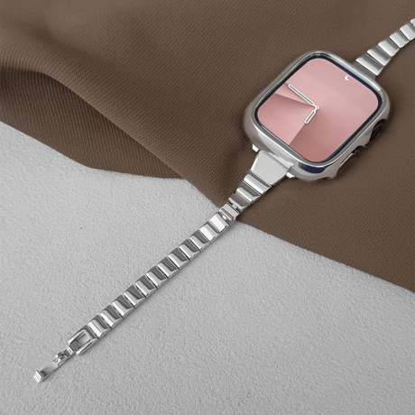 手首の細い方向け AppleWatchバンド 上品 高級感 Series11/10/9 Ultra series8 7 6 5  SE アップルウォッチベルト シンプル 定番[M6495]