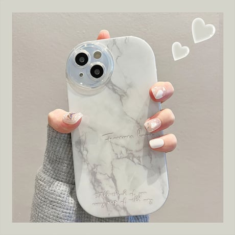 大理石調 iphone14/13proケース 頑丈耐衝撃 アイフォン12プロ/11カバー 高級感ぼかし 淡色 全面保護 お揃い[M3031]