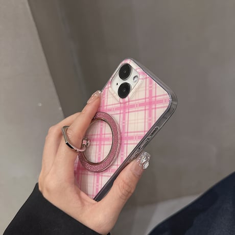 マグセーフスマホリング スタンド一体 キラキララメ入り  落下防止 オシャレ ギフトにおすすめ[M3902]