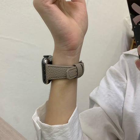 レザー Apple watchバンド エレガント アップルウォッチベルト Ultra3 series11 10 98 7 6 SE3 SE2  高級感 耐久性ある[M5800]