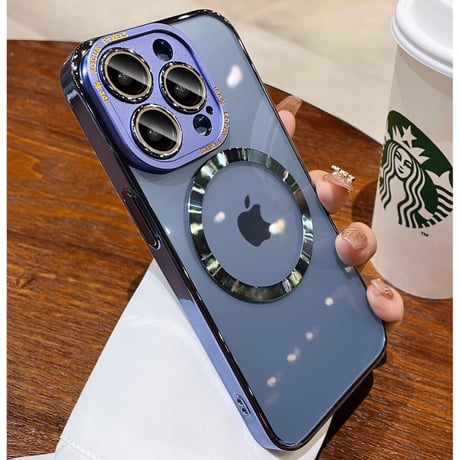 カメラ保護 iPhone16Pro/15ProMaxケース 高級感耐衝撃 MagSafe対応 クリアiPhone14/13Proカバー 耐久性 頑丈 高透明感[M3577]