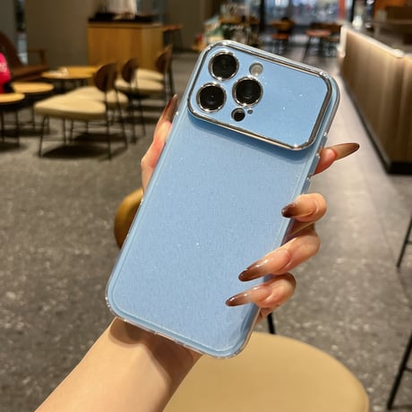 キラキラ iPhone17/17Proケース ラメ入り背面 美しい iPhone17ProMax/Airケース 2層構造 耐衝撃加工 [M5801]