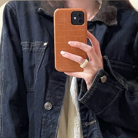 ワニ柄  iphone13pro/13promaxカバー  ハードケース iphone12/11ケース   耐衝撃  皮製  質感いいM1103
