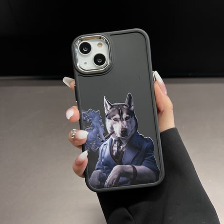 カッコイイ iphone14pro/13promaxケース ハスキー アイフォン12pro/11ケース  クール 頑丈 かわいい 男女兼用  ギフトにおすすめ[M3200]