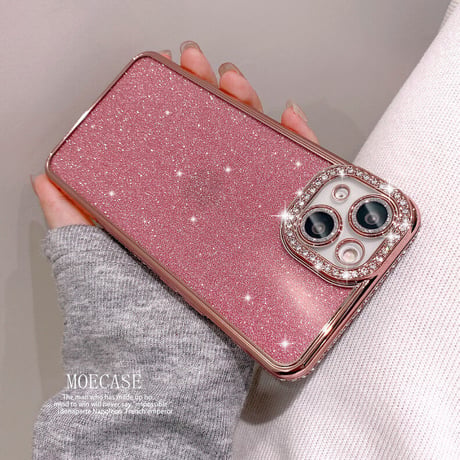 ジュエリー iPhone14pro/14promaxケース キラキララメシール付 iphone13/12/11promaxカバー  オシャレ 高級感 ガールズに大人気[M2388]