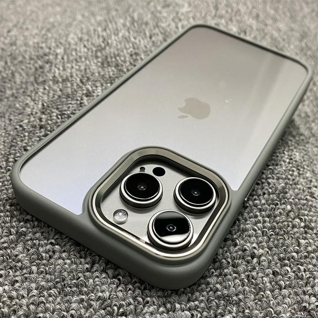 ナチュラルチタニウム iphone16pro/15promaxケース 高級感 iphone14