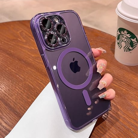 黄ばまない Magsafe対応 iPhone15/15Proケース 全面保護 iPhone14/13/12proカバー 高級感 高透明 頑丈 [M3962]