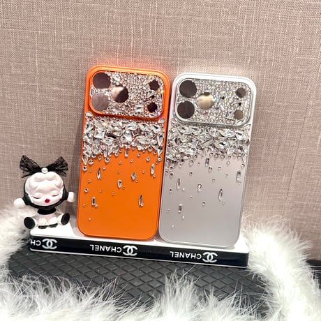 ダイヤ iPhone17Pro/17ケース ハンドメイド iPhone16Pro/15Promaxカバー 豪華 お洒落 ギフトにおすすめ [M5787]
