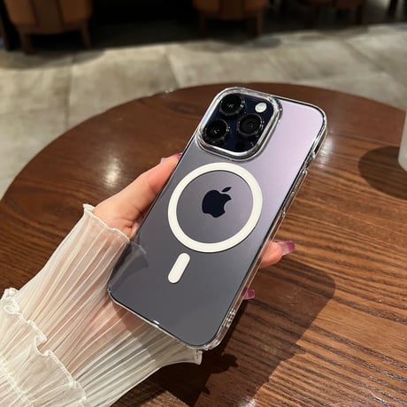 マグセーフ対応 高透明iphone16pro/15ケース  指紋付きにくいアイフォン14/13pro/12クリアケース シンプル 品質いい ハードケース[M3221]