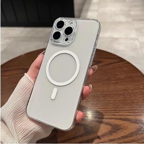 黄ばまない高透明 iPhone16Pro/16ProMaxケース  Magsafe 軽量薄型 iPhone15/14Pro/13promaxクリアケース  カメラ保護 ハード [M4694]