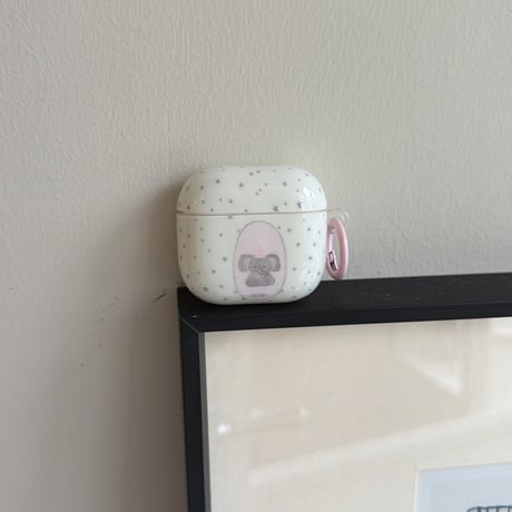 象 Airpods Pro3ケース かわいい Airpods4/3カバー pro2/pro1 リング/キーホルダー ギフトにおすすめ[M6327]
