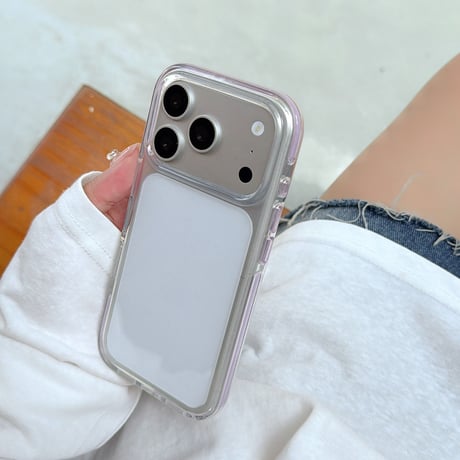 高透明耐衝撃 iPhone17Pro/17ケース 多彩フレーム シンプル風 iPhone16ProMax/15Pro/14カバー 黄ばまない[M6409]