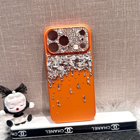 ダイヤ iPhone17Pro/17ケース ハンドメイド iPhone16Pro/15Promaxカバー 豪華 お洒落 ギフトにおすすめ [M5787]