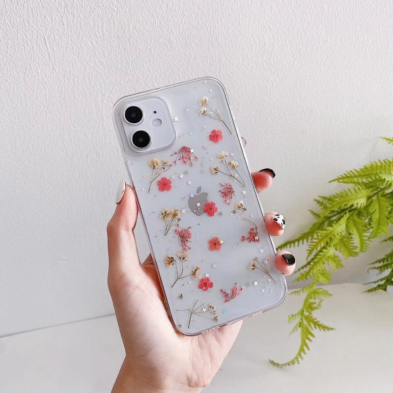 あかさたなiPhone押し花 ほぼ全機種対応スマホケース❁】押し花スマホケース NO.692