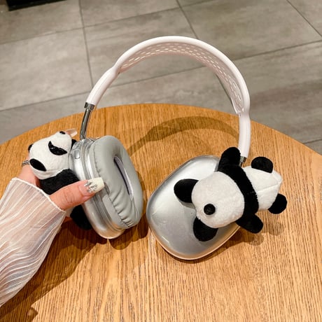 パンダ AirPodsMaxケース かわいい 動物 エアーポッズ マックス専用カバー 可愛い プレゼントにおすすめ[M4384]