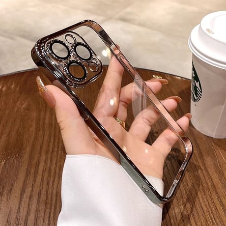 黄ばまないクリア iPhone15pro/14promaxケース  カメラフィルム付 スピーカー防塵網付 高透明 ハードアイフォン13/12カバー 全面保護 軽量耐衝撃[M2262]