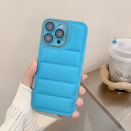ダウン iPhone14pro/14plusケース レンズフイルム付 アイフォン13/12/11カバー 頑丈 冬に人気 男女兼用 プレゼントにおすすめ[M2513]