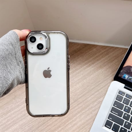 丈夫 iPhone15/15promaxケース シンプル風 アイフォン14promax/13pro/12ケース 透明感 持ち運びやすい [M4531]