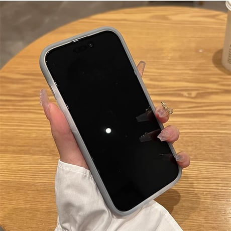 指紋防止 シリコンiPhone15/15pro/15plusケース  手さわりいい丈夫 iPhone14pro/13/12カバー シンプル風[M3938]