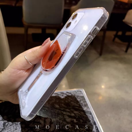 液体赤ワイン iPhone13/14proケース クリア透明感 iPhone12/11/XSカバー 可愛い面白い 夏に人気 ストレス解消 ギフトにおすすめ [M3247]
