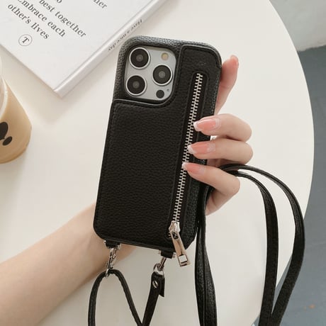 小銭/カード入れ iPhone15/14proカバー 鏡/ストラップ付アイフォン13/12/11proケース レザー 高品質 ガールズに人気 プレゼントおすすめ[M3151]