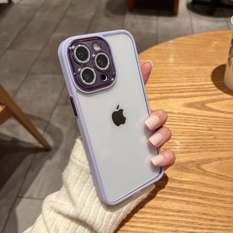 オシャレなカメラレンズカバー iphone13/12promaxケース  高品質 クリア iphone11カバー  シンプル キラキラ  高級感[M1901]
