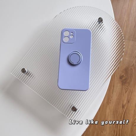 iPhone16/16Proケース リング付  高品質シリコン iphone15pro/14/13mini/12/11proカバー   シンプル  お揃い 手さわりよい スタンド[M2194]