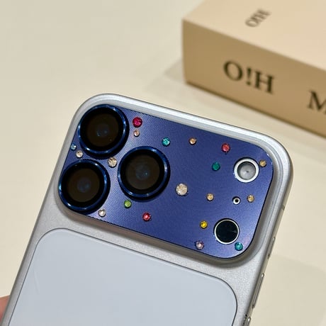 ダイヤレンズカバー iPhone17ProMax/17Pro/7カメラレンズフィルム  金属製  おしゃれ  頑丈 キラキラ 耐久性耐衝撃 [M5761]