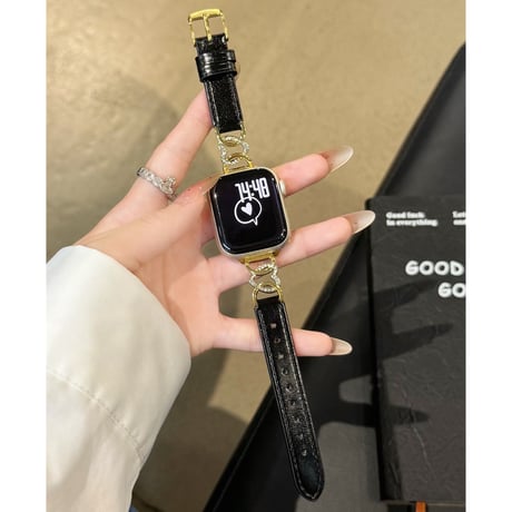 レザー Applewatchベルト ジュエリーハート アップルウォッチバンド 高品質 Ultra3/2/1 Series 10/9/8 SE3/2/1 おしゃれ[M5657]
