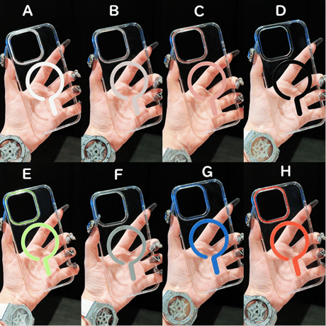 iPhone15pro/15promaxケース magsafe対応 高透明 iPhone14pro/13promax/12カバー 黄ばまない シンプル [M4298]