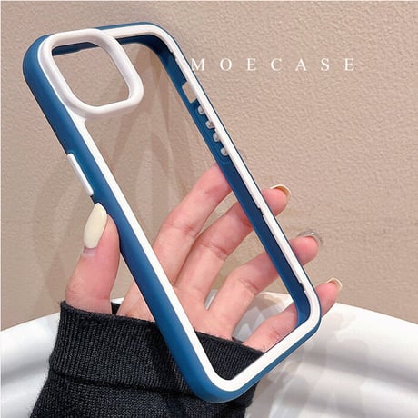 バンパー iPhone14/14proカバー 放熱 iPhone13/12/11promaxケース カラー枠 頑丈耐衝撃 シンプル風  男女兼用[M3191]