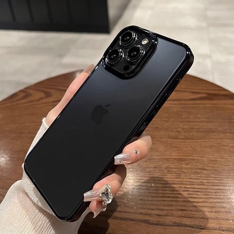 ナチュラル/ブルーチタニウム iPhone15Pro/15ProMaxケース  黄ばまない メッキ高品質 軽量 頑丈 耐久性 iPhone14/13proハードケース[M3544]