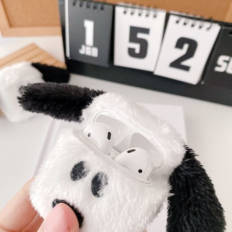 かわいい犬 airpodsproケース  ふわふわ エアポッツカバー   暖かい 秋冬グッズ  面白い M1109