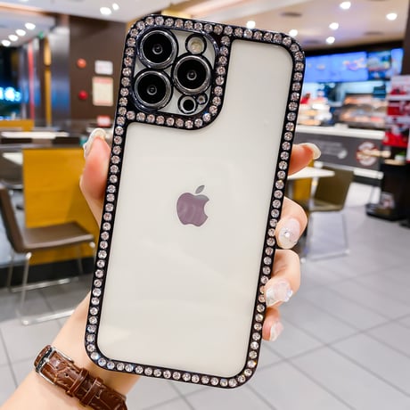 ジュエルデコiphone13/12proケース オシャレ キラキラ iphone11pro/XSカバー  ファッション 綺麗 クリアカバー[M1653]