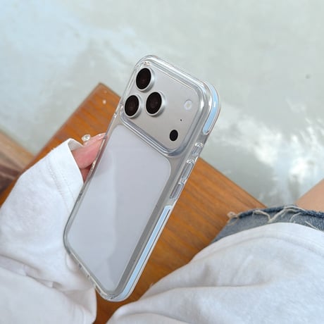 高透明耐衝撃 iPhone17Pro/17ケース 多彩フレーム シンプル風 iPhone16ProMax/15Pro/14カバー 黄ばまない[M6409]