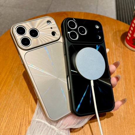 キラキラ光る iPhone17pro/17promaxケース MagSafe対応 レンズカバー iPhone16/15/14カバー 耐衝撃 頑丈[M5986]