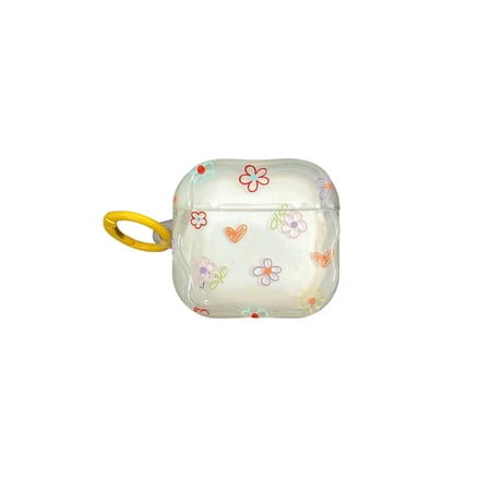 韓国っぽい Airpods4ケース 花柄 AirpodsPro2ケース エアーポッズ3/2 かわいい ギフトにおすすめ[M5559]