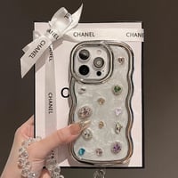 ダイヤ iPhone16/16Proケース うねうねキラキラ iPhone15Pro/14/13pro/12ケース 豪華  上品 指紋防止/落下防止[M4719]