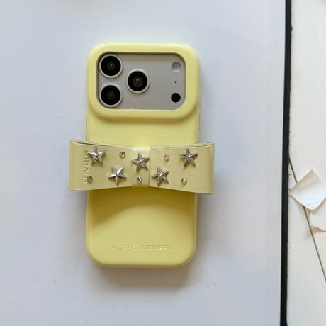 リボンスタンド付 iPhone17Pro/17ケース  レザー製 アイフォン16ProMax/15pro/14カバー  高級感 耐久性ある [M6477]