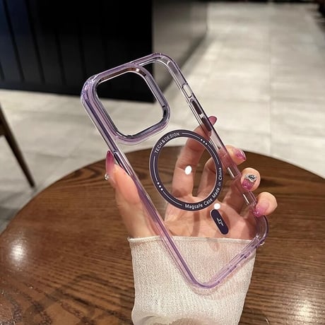 クリア iPhone15promax/15proケース MagSafe アイフォン14/13proカバー 黄ばまない 頑丈 耐久性ある [M3534]