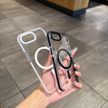 iPhone16E ケース Magsafe対応 クリアiPhone16Pro/15/14/13promaxケース シンプル風 黄ばまない 丈夫 [M5160]