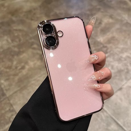 iPhone16/16Plusケース キラキラ 透明 iPhone15Pro/13/14ProMaxケース 黄ばまない ハード おしゃれ [M4594]