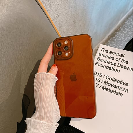 透明 iphone13/14promaxケース  艶カラーアイフォン11/XRカバー   全面保護  頑丈 シンプル風M949