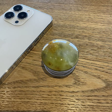 大理石調 ガラス スマホグリップスタンド  かわいいオシャレ 粘着タイプ 個性ファッション 全機種対応 ギフトにおすすめ[M2600]