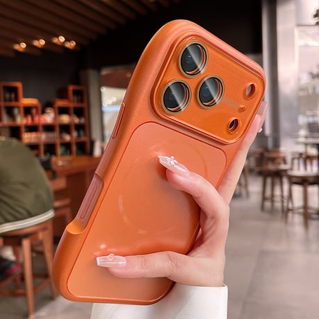 グリップ性 iPhone17/17Proケース MagSafe対応 iPhone17Promax/16Pro/15ケース カメラカバー付 耐衝撃 持ちやすい[M6222]