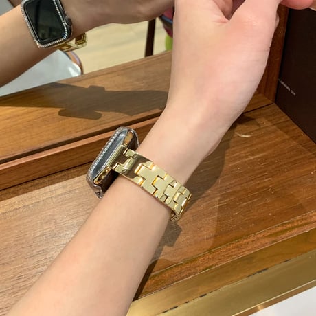 高級感 Apple watch Series10バンド おしゃれ金属 アップルウォッチバンド Ultra series8 7 6 5 4  3 2 SE SE2 高品質 セレブ愛用[M5201]