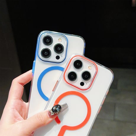 iPhone15pro/15promaxケース magsafe対応 高透明 iPhone14pro/13promax/12カバー 黄ばまない シンプル [M4298]