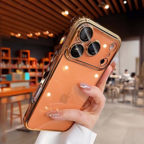 メタル iPhone17pro/16promaxケース  クリア 黄ばまないアイフォン15pro/14/13/12proカバー カメラ保護 軽量 定番商品[M3550]