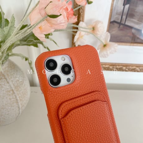 ICカード収納 iPhone14/15proケース  革製 アイフォン13pro/12mini/11proケース ストラップ付 高品質 使いやすい シンプル風[M2736]