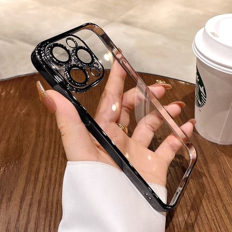 黄ばまないクリア iPhone15pro/14promaxケース  カメラフィルム付 スピーカー防塵網付 高透明 ハードアイフォン13/12カバー 全面保護 軽量耐衝撃[M2262]